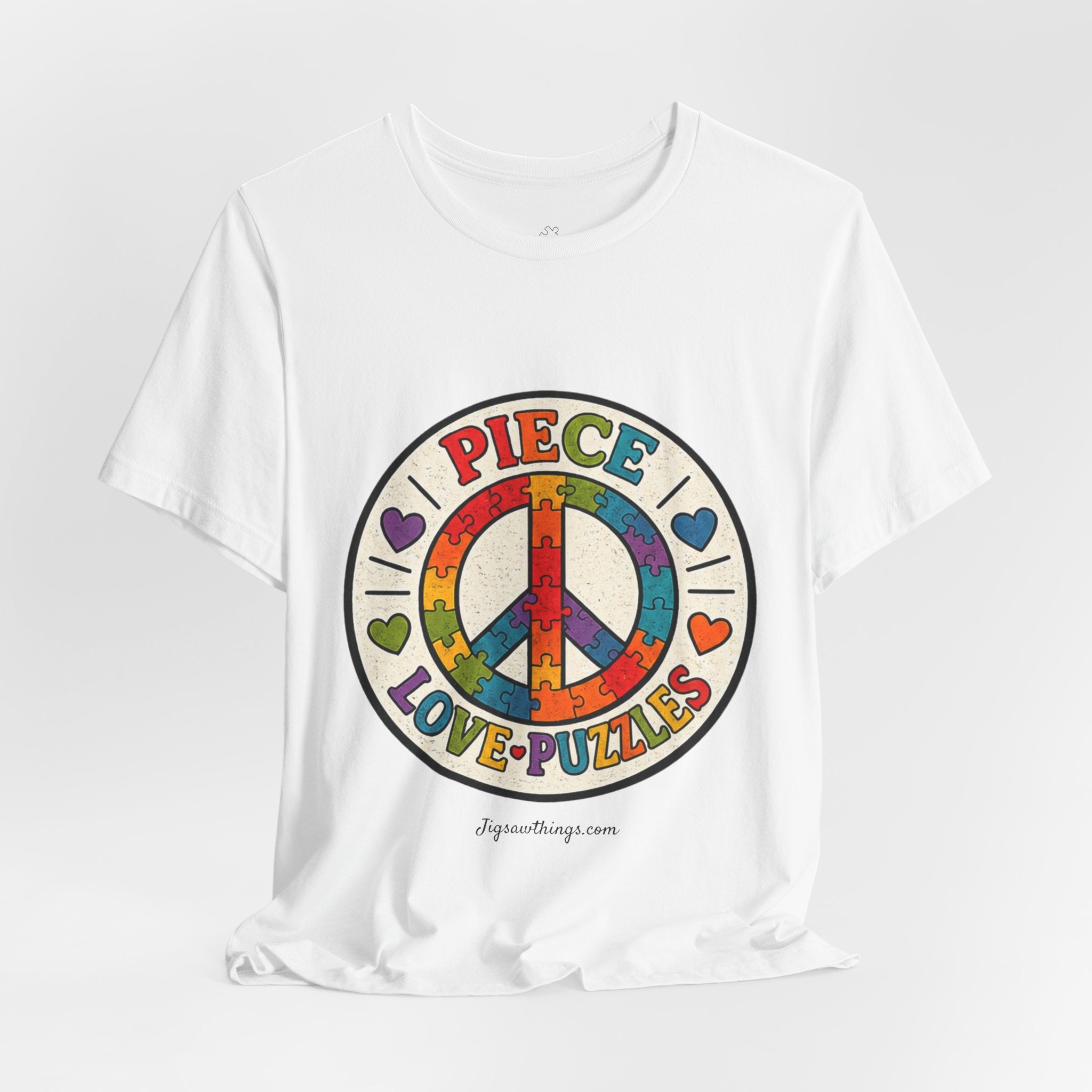 PIECE Love Puzzles Tie-Dye T-Shirt - Unisex
