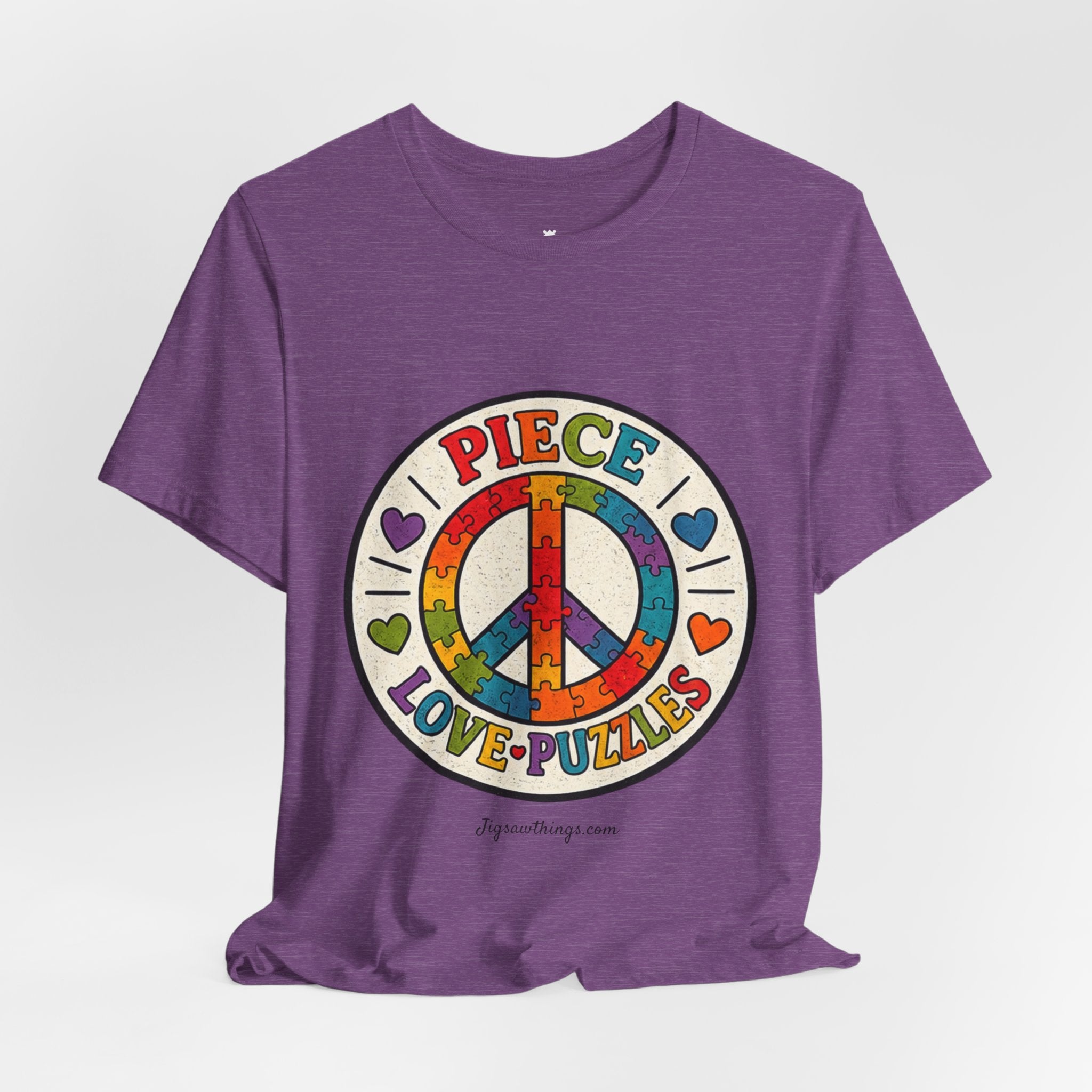 PIECE Love Puzzles Tie-Dye T-Shirt - Unisex