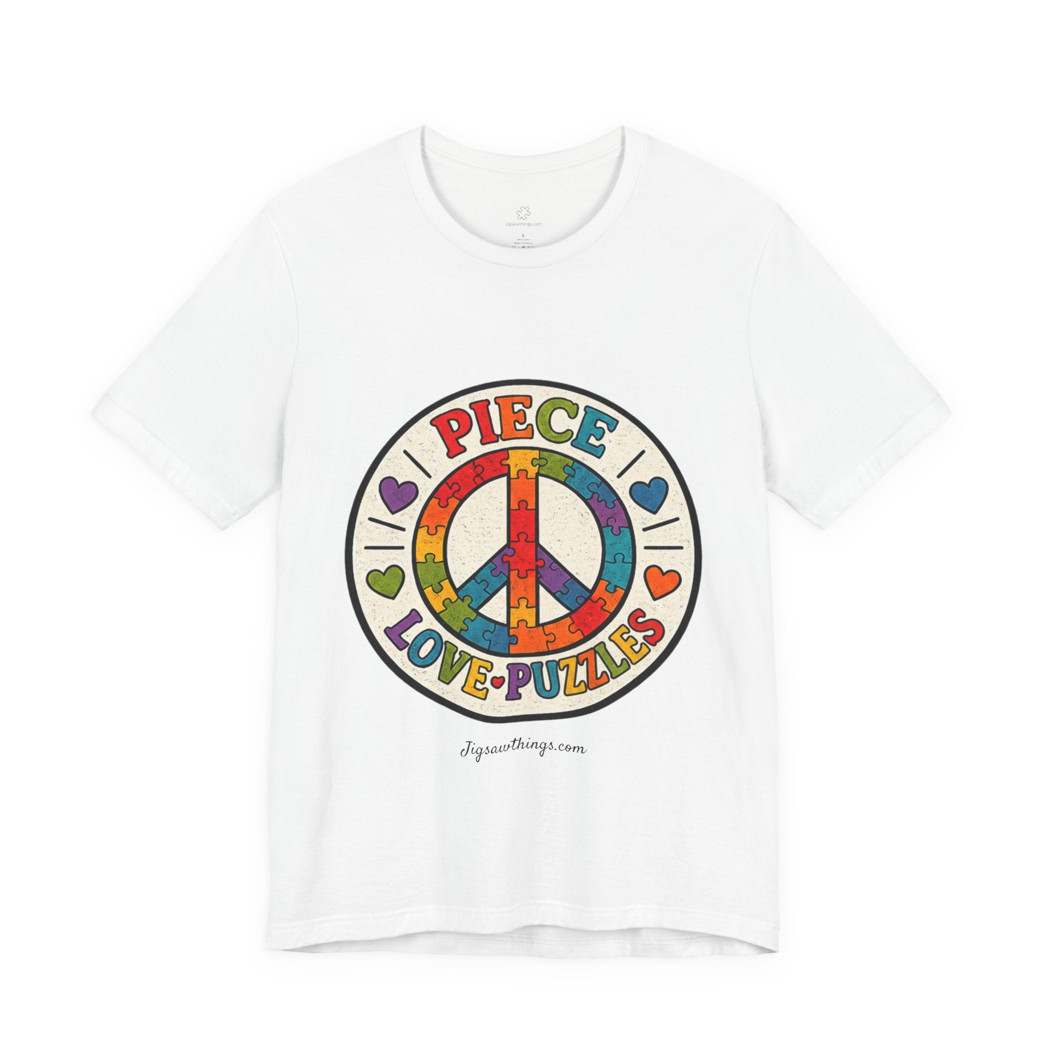 PIECE Love Puzzles Tie-Dye T-Shirt - Unisex