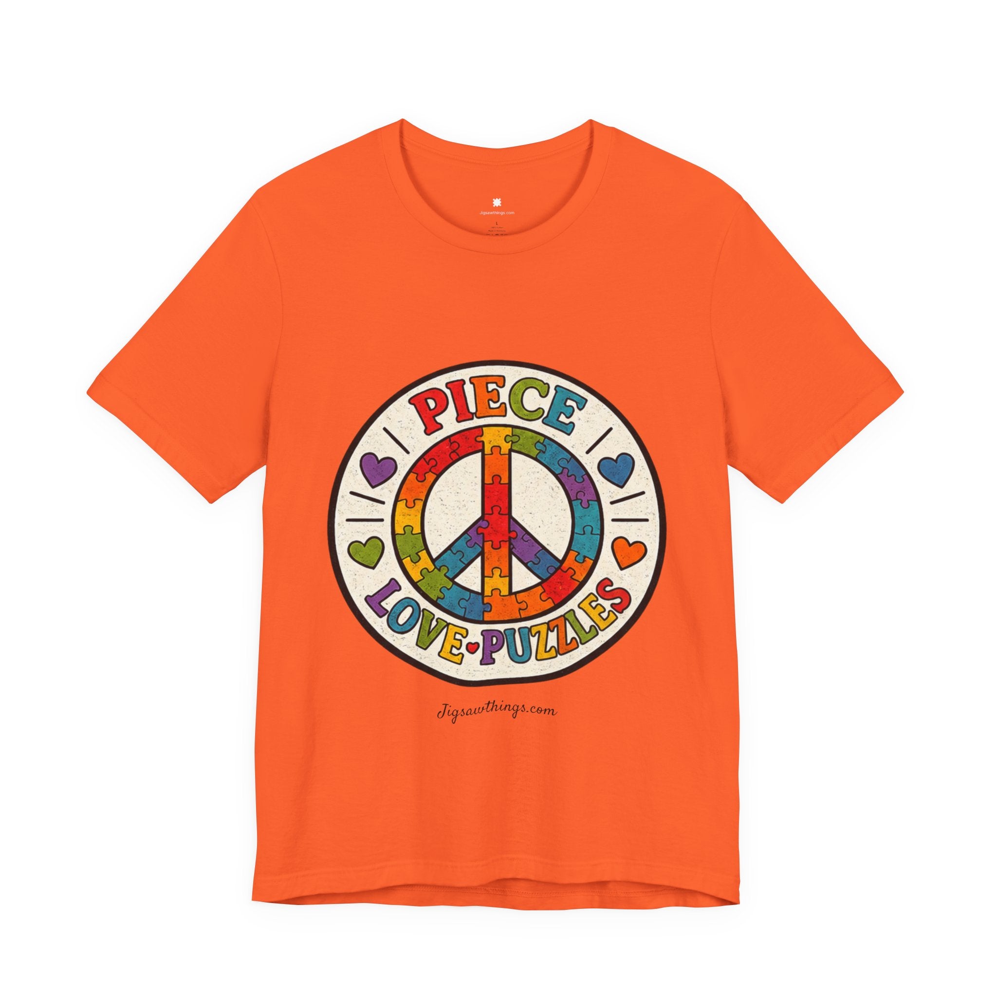 PIECE Love Puzzles Tie-Dye T-Shirt - Unisex