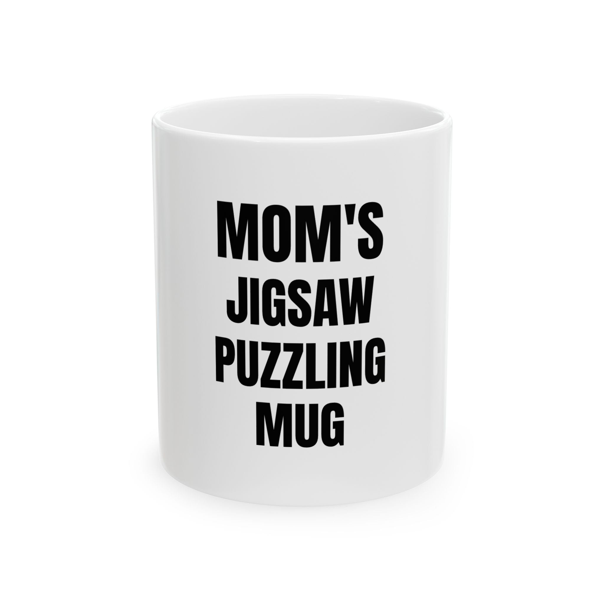 Personalized Jigsaw Puzzling Mug — Funny Puzzle Lover Ceramic Coffee Cup (11oz, 15oz)
