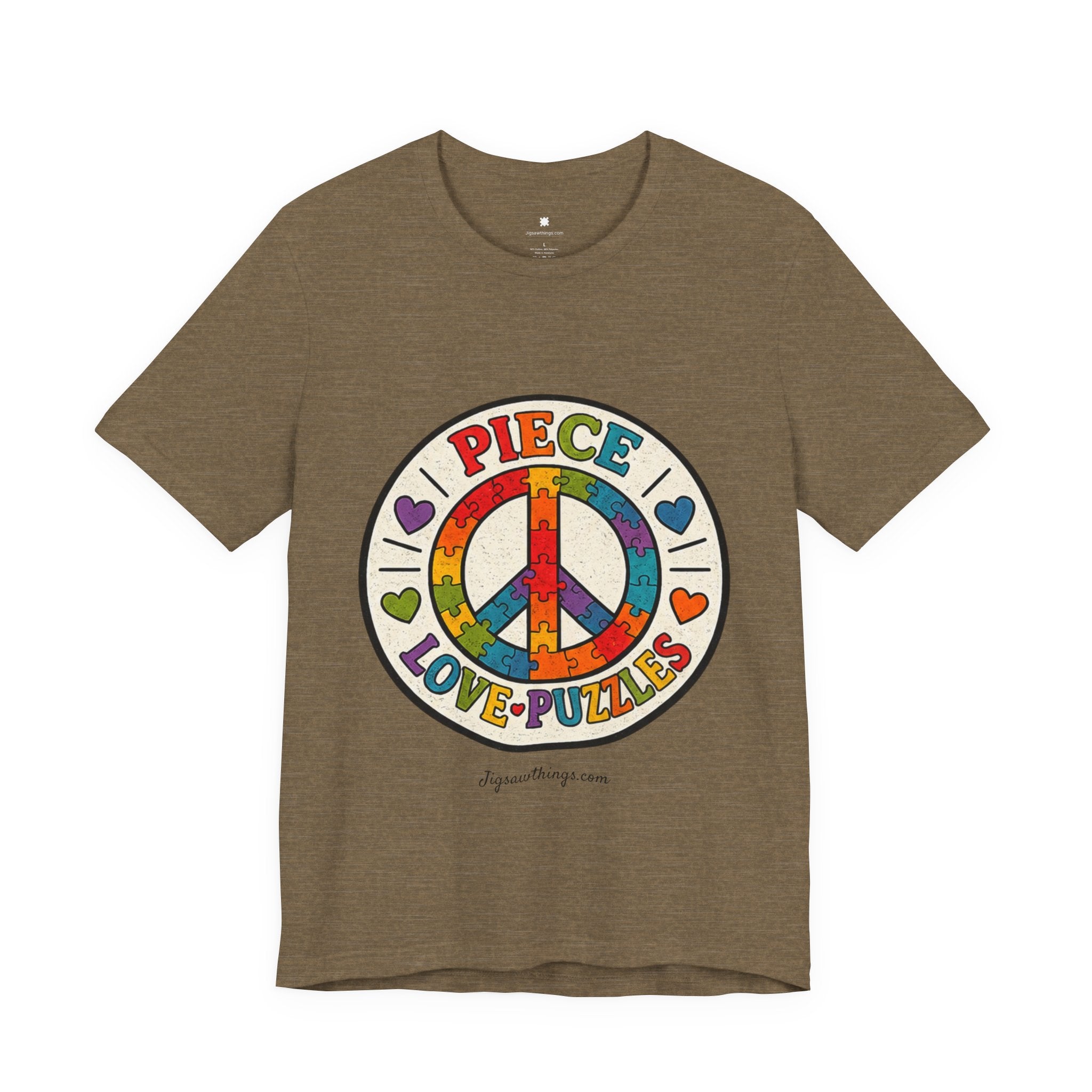 PIECE Love Puzzles Tie-Dye T-Shirt - Unisex