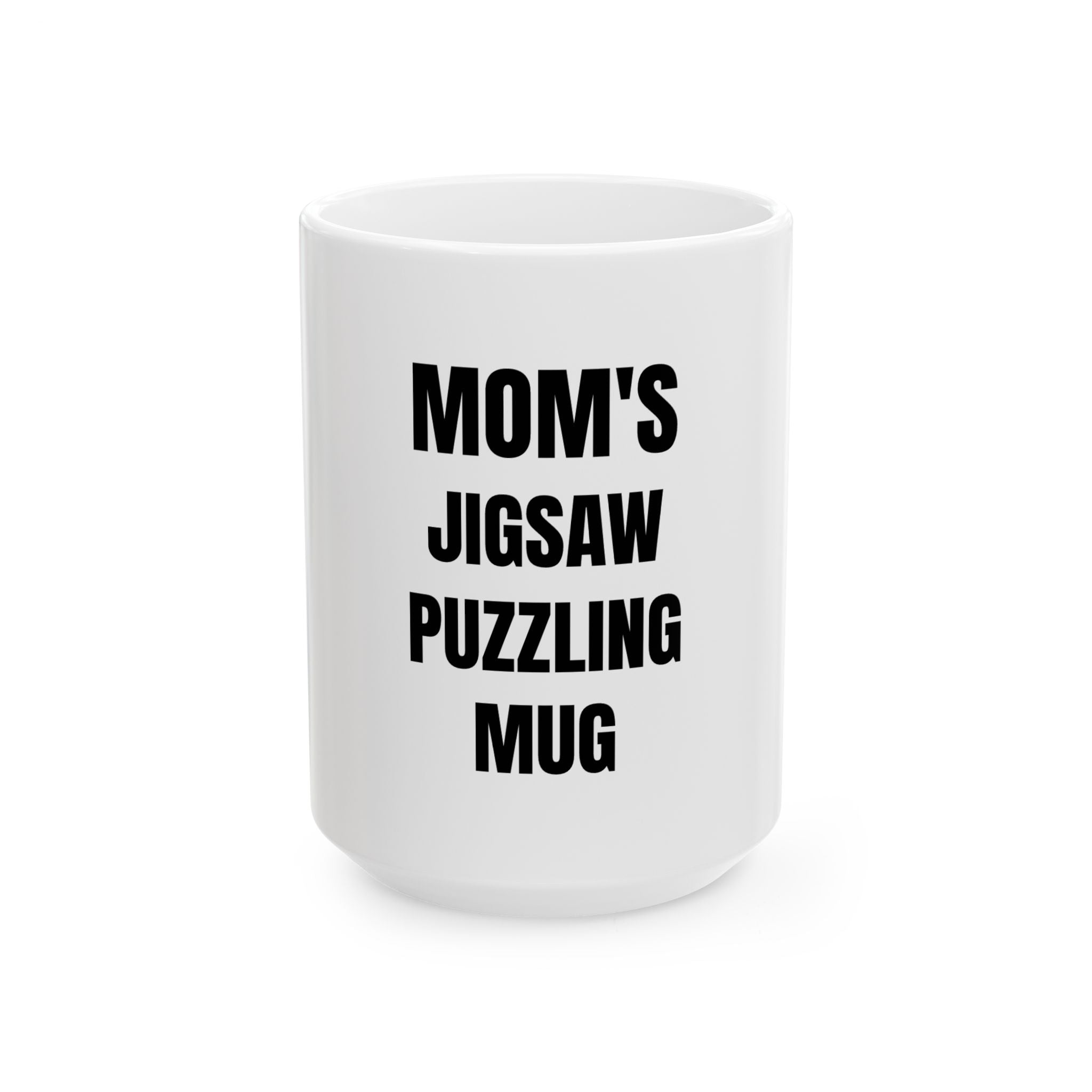 Personalized Jigsaw Puzzling Mug — Funny Puzzle Lover Ceramic Coffee Cup (11oz, 15oz)