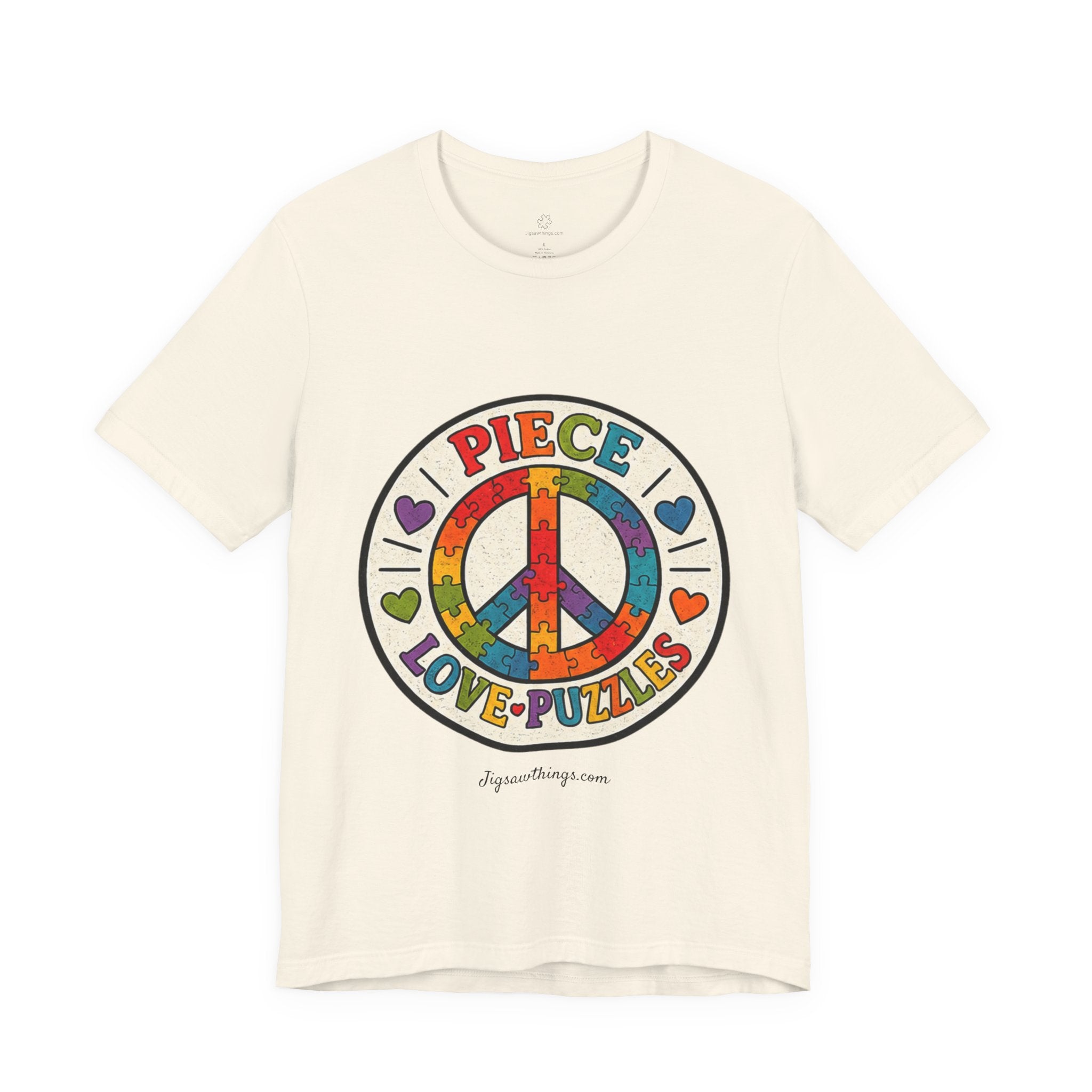 PIECE Love Puzzles Tie-Dye T-Shirt - Unisex