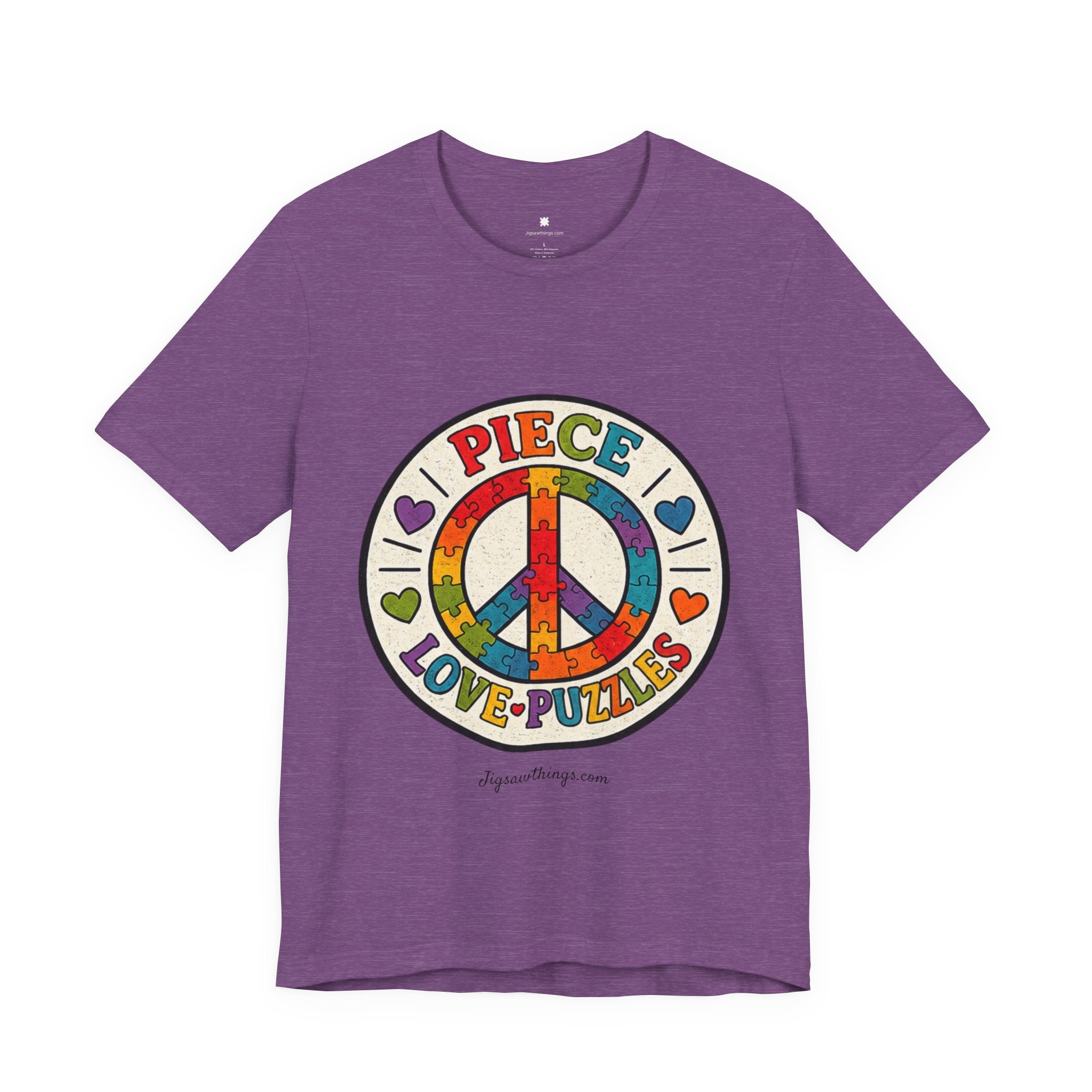 PIECE Love Puzzles Tie-Dye T-Shirt - Unisex