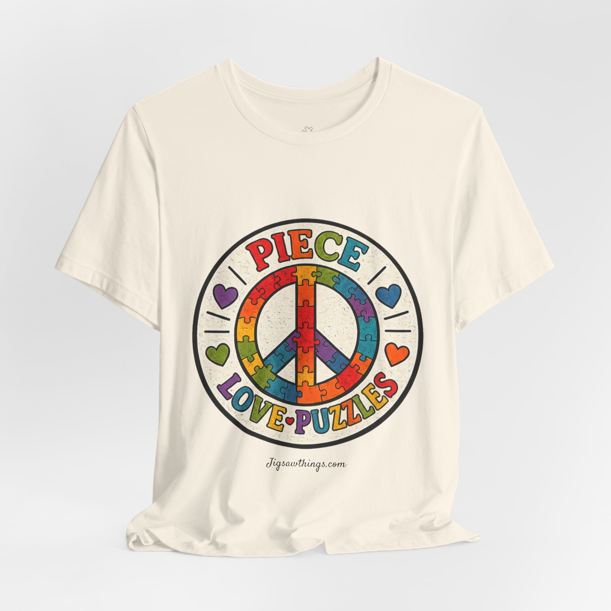 PIECE Love Puzzles Tie-Dye T-Shirt - Unisex