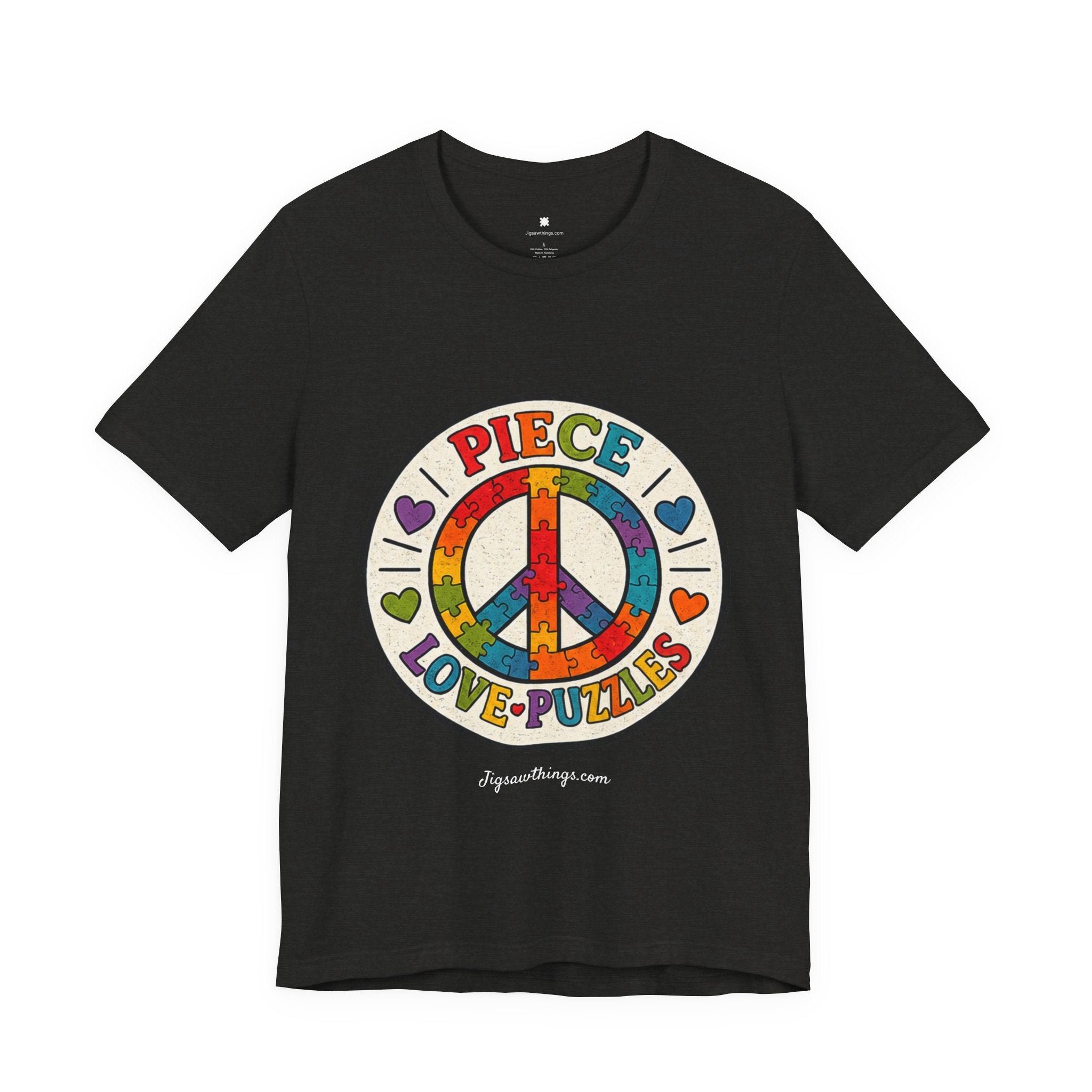 PIECE Love Puzzles Tie-Dye T-Shirt - Unisex
